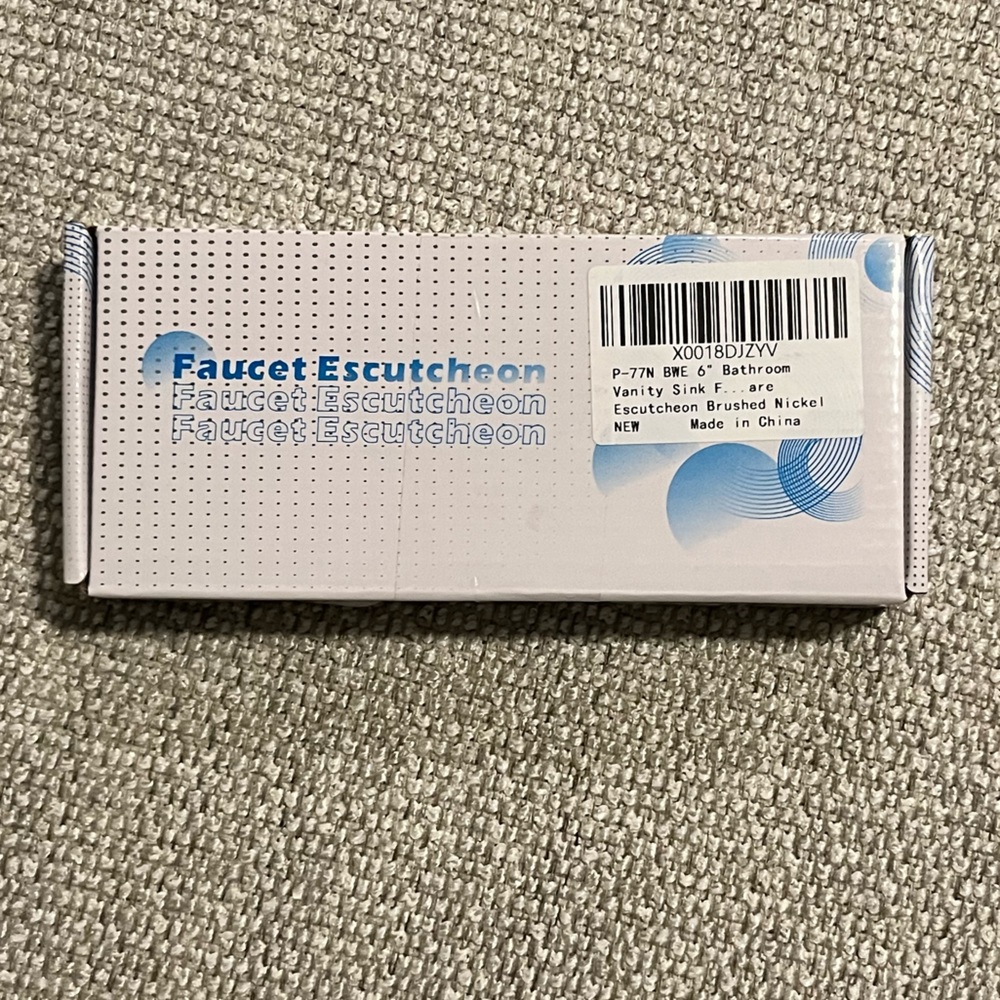 NEW Never Used 6” Faucet Cover Escutcheon in Brushed Nickel